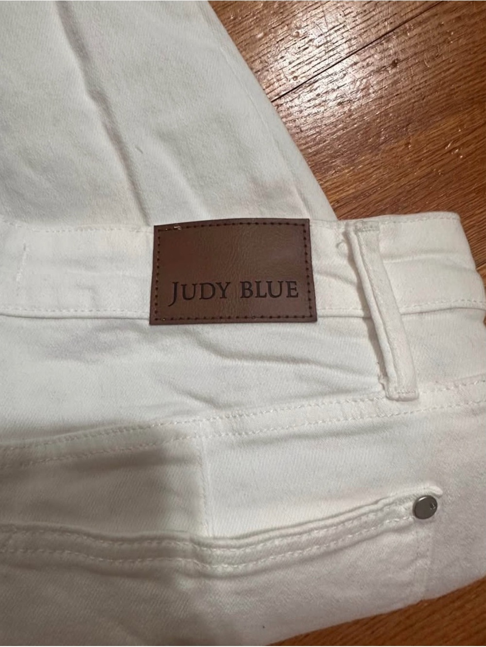 Judy Blue White Slim Boot Jeans With Flare